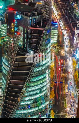 Nagoya Nachtansicht (von Sky Promenade) Stockfoto