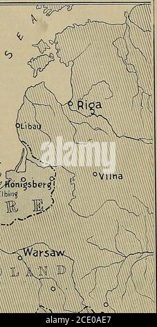 . Krieg hallt; oder Deutschland und Österreich in der Krise .. . GOTUCndiLAND h^ (^ A Gof 3 BORNHOLM ^ ,-,.^ Lodz. Stockfoto