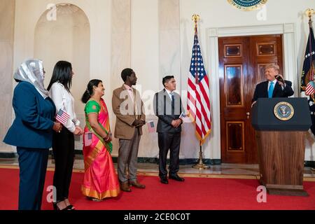 Washington, Vereinigte Staaten Von Amerika. August 2020. WASHINGTON, DC - WOCHE VOM 02. FEBRUAR 2020: Präsident Donald Trump Menschen: Präsident Donald Trump Kredit: Storms Media Group/Alamy Live News Stockfoto