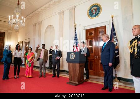 Washington, Vereinigte Staaten Von Amerika. August 2020. WASHINGTON, DC - WOCHE VOM 02. FEBRUAR 2020: Präsident Donald Trump Menschen: Präsident Donald Trump Kredit: Storms Media Group/Alamy Live News Stockfoto