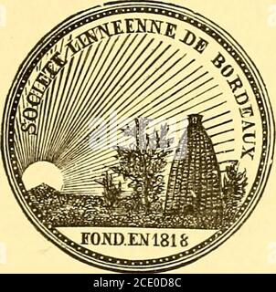 . Actes de la Socilinnnne de Bordeaux . E. HENRY BROCHON MEMBRE TITULAIRE. ACTES DE LA SOCIETE LINNEENNE DE BORDEAUX FONDÉE LE 9 JUILLET 1818 et reconnu® comme établissement dutilité publique par Ordonnance Royale du is juin 1828. Athénée Rue des Trois-Conils, 53. BAND LCinquième série : TOMÉ X. , BORDEAUX J. DURAND, IMPRIMEUR DE LA SOCIÉTÉ LINNEENNE.Rue Condillac, 20 1896 PERSONNEL DE LA SOCIETE 7 0) Au 1er janvier 1896. Fondateur DiRKCTEUR : J.-F. LATERRADE (MORT LE 31 OCTOBRE 1858) PENDELLEUCHTE QUARANTE ANS ET CINQ MOIS, MAINTENU A PERPETUITEEN TÈTE DE LA LISTE DES MEMBRES, PAR DECIS Stockfoto