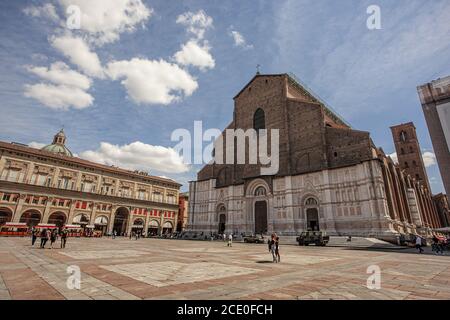 Kirche San Petronio in Bologna, Italien Stockfoto
