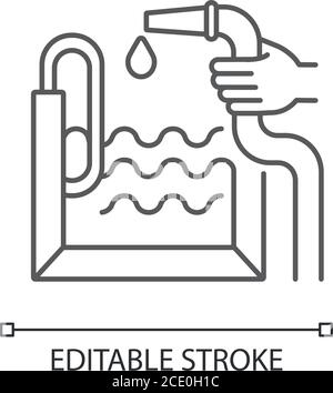 Pool Konstruktion linear Symbol Stock Vektor