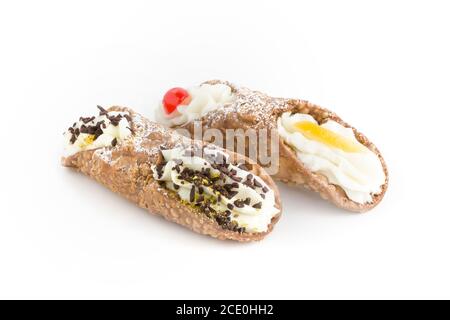 Sizilianische Cannoli Stockfoto