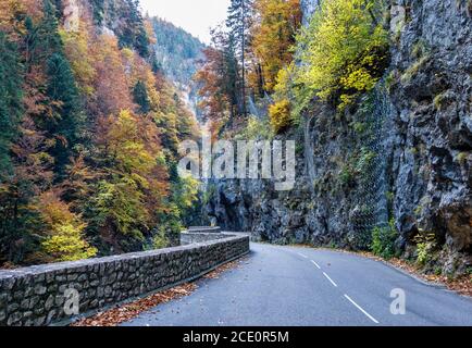 Gorges de la Bourne, der Bourne Canyon in der Nähe von Villard de Lans, Vercors in Frankreich, Europa Stockfoto