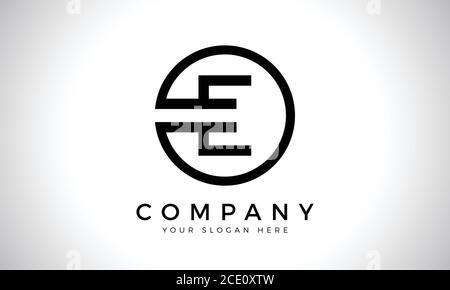 Anfangsbuchstabe E-Logo mit kreativer moderner Geschäftstyp Vektorvorlage. Kreatives Design mit abstraktem Buchstaben E Logo Stock Vektor