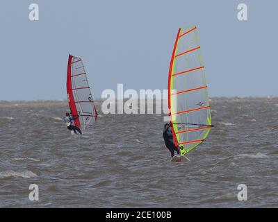 Sheerness, Kent, Großbritannien. August 2020. UK Wetter: Ein windiger Tag in Sheerness, Kent. Kredit: James Bell/Alamy Live Nachrichten Stockfoto