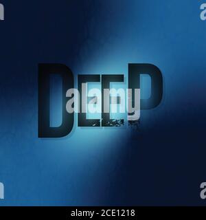 Word Deep Vector Grafikdesign Stock Vektor