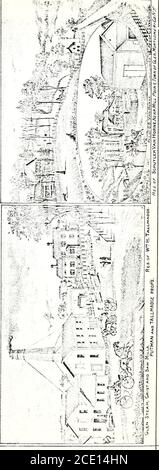 . Geschichte der Grafschaften Montgomery und Fulton, N.Y. : mit Illustrationen und Porträts alter Pioniere und prominenter Bewohner. RjESiDENCE, Mill, Tenant Hpmses usw., von JOSEPH KECK,^ ^ecks Center, Fukon Co., NY, Stockfoto