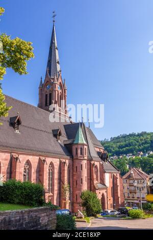 Berühmte Kirche in Calw Deutschland Stockfoto