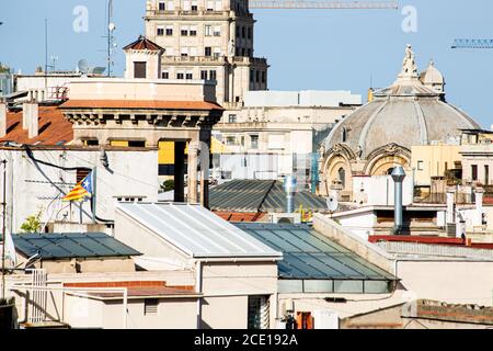 Dächer Von Barcelona Stockfoto