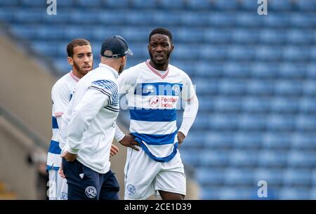 Oxford, Großbritannien. August 2020. Olamide Shodipo von QPR während des 2020/21 Behind Closed Doors Pre Season Freundschaftsspiel zwischen Oxford United und Queens Park Rangers im Kassam Stadium, Oxford, England am 29. August 2020. Foto von Andy Rowland. Kredit: Prime Media Images/Alamy Live Nachrichten Stockfoto