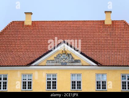 Kommandantenhaus im Kastellet in Kopenhagen datiert 1725 Stockfoto
