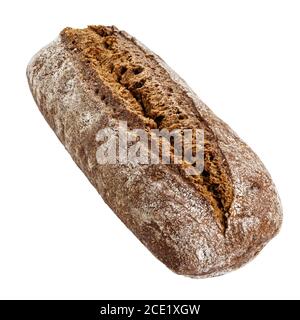 Kleines Roggenbrot isoliert Stockfoto