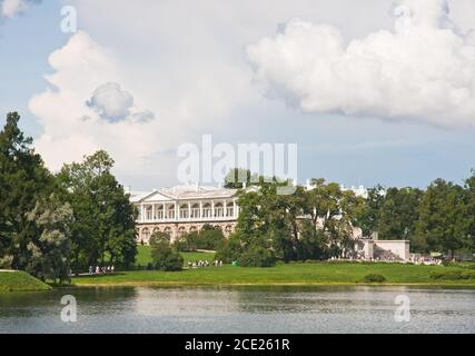 Die Cameron Gallery im Catherine Park. Zarskoje Selo ist eine ehemalige russische Residenz der kaiserlichen Familie und Besuch Adel 24 km südlich von der Stockfoto