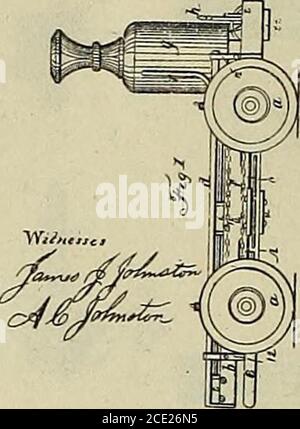 . Digest of United States Automobilpatents from 1789 to July 1, 1899, including all Patents officially classed as traction-Engines for the same period. Chronologisch geordnet ... zusammen mit Patentlisten in den Klassen der tragbaren Motoren, Traktionsräder, elektrische Lokomotiven und elektrische Eisenbahn-Batteriesysteme ... . Stockfoto