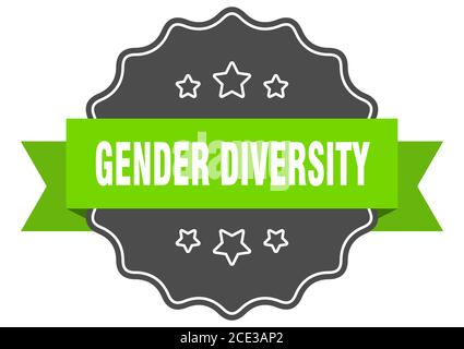 Gender Diversity Label. Gender Diversity isoliertes Siegel. Retro Aufkleber Schild Stock Vektor
