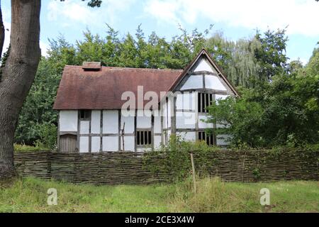 16. Jahrhundert, Stadthaus, Bromsgrove Worcestershire. 16. Jahrhundert Holzbau um 16. Jahrhundert Bromsgrove, England, Großbritannien, Worcester, England, Stockfoto