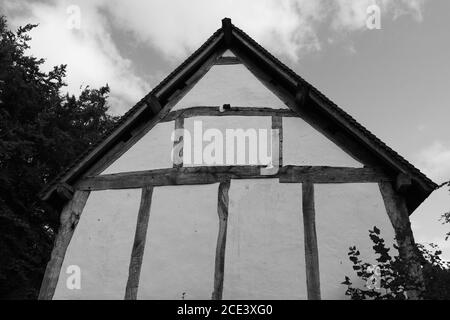 16. Jahrhundert, Stadthaus, Bromsgrove Worcestershire. 16. Jahrhundert Holzbau um 16. Jahrhundert Bromsgrove, England, Großbritannien, Worcester, England, Stockfoto