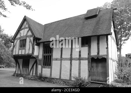 16. Jahrhundert, Stadthaus, Bromsgrove Worcestershire. 16. Jahrhundert Holzbau um 16. Jahrhundert Bromsgrove, England, Großbritannien, Worcester, England, Stockfoto