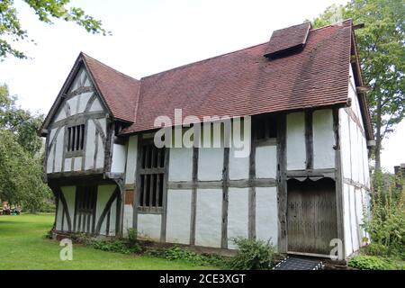 16. Jahrhundert, Stadthaus, Bromsgrove Worcestershire. 16. Jahrhundert Holzbau um 16. Jahrhundert Bromsgrove, England, Großbritannien, Worcester, England, Stockfoto