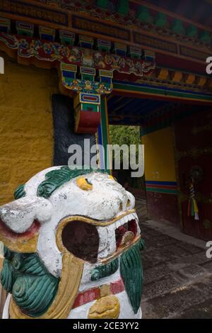 Die Norbulingka, Sommerpalast der Dalai Lamas, Lhasa, Tibet Stockfoto