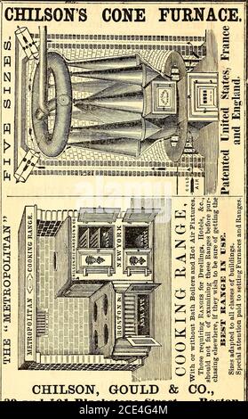 . Das Salem-Verzeichnis: Enthält den Stadterkord, Schulen, Kirchen, Banken, Gesellschaften, etc., Namen der Bürger, ein Geschäftsverzeichnis, allgemeine Ereignisse der Jahre 1854 und 1855, einen Almanach für 1857 und eine Vielzahl von verschiedenen Angelegenheiten. 99 CHILSON, GOULD & CO. Und 101 Blackstone Street, . Boston. EINE HERAUSFORDERUNG FÜR DIE WELT! CHILSONS CHILSONS PATENT TRIO OFEN. Trio Tragbarer Ofen.salemdirectoryco00adam Stockfoto