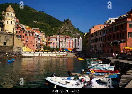 Vernazza Marina in Cinque Terre Stockfoto