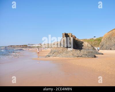 Fotos von den Ferien in Porto Covo, Portugal im Juli 2020 Stockfoto