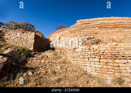 Khami Ruinen, alte Hauptstadt der Torwa-Dynastie, Vorort von Bulawayo, Simbabwe, Afrika Stockfoto