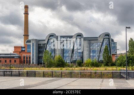 Kraftwerk komplexe Sanierung als Teil der 'Neuen Mitte von Lodz" Projekt Stockfoto