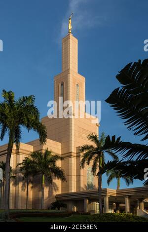 Der Santo Domingo Dominikanische Republik Tempel der Kirche Jesu Christi der Heiligen der Letzten Tage wurde im Jahr 2000 fertiggestellt. Es ist der erste LDS oder Stockfoto