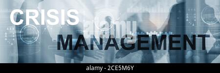 Crisis Management Solution Crisis Identity Planning Konzept. Stockfoto