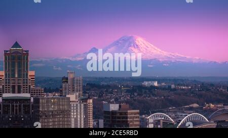 Mount Rainier Seattle USA Stockfoto