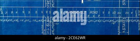 . Der praktische Aspekt der Ablenkmethode und ihre Anwendung auf das Design des Roosevelt Road Viadukts. 1185. Viadukt l£ml^,56;A.^MD£. Zn-Gefüllter Ansatz ^^ Stockfoto