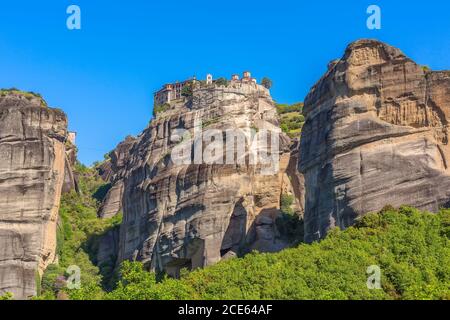 Heiliger Monastery von Varlaam, Meteora, Griechenland Stockfoto