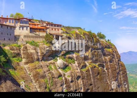 Großer Meteoron Monastery in Meteora, Griechenland Stockfoto