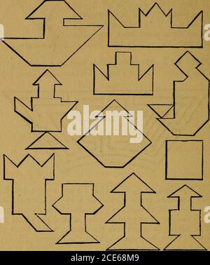 . Geschicklichkeitsspiele, und beschwören: Einschließlich Entwürfe, Dominosteine, Schach, morrice . 94, PUZZLES UND PAEADOXES. Welche diese Figuren sind anfällig sind fast unendlich; und wir subjoin eine Darstellung von ein paar der neugierigsten. Es ist zu tragen. M raind, dass alle Stücke, aus denen die puzsde besteht, müssen belagert werden, um jede Figur zu bilden. 95 DIE Stockfoto