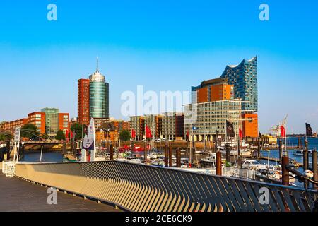 Bezirk der Speicherstadt in Hamburg City, Deutschland Stockfoto