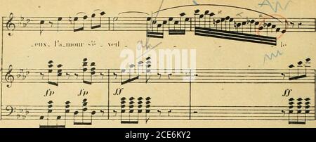 . Les noces de Jeannette; opéra-comique en un acte. Paroles de J. Barbier & M. Carré. Récitatifs (ad. Lib.) pour remplacer le Dialog . 10«i. Stockfoto