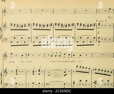 . Les noces de Jeannette; opéra-comique en un acte. Paroles de J. Barbier & M. Carré. Récitatifs (ad. Lib.) pour remplacer le Dialog . Stockfoto