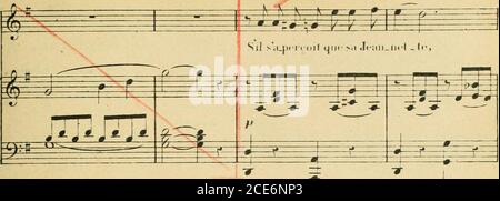 . Les noces de Jeannette; opéra-comique en un acte. Paroles de J. Barbier & M. Carré. Récitatifs (ad. Lib.) pour remplacer le Dialog . VJ ^x v. Stockfoto