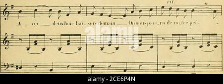 . Les noces de Jeannette; opéra-comique en un acte. Paroles de J. Barbier & M. Carré. Récitatifs (ad. Lib.) pour remplacer le Dialog . Stockfoto