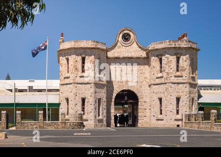 Eintritt in das Gefängnis von Fremantle Perth Western Australia Stockfoto