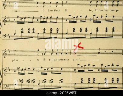 . Les noces de Jeannette; opéra-comique en un acte. Paroles de J. Barbier & M. Carré. Récitatifs (ad. Lib.) pour remplacer le Dialog . .*;&gt; Stockfoto