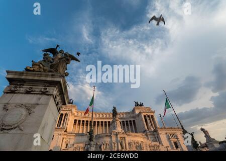 Altar des Vaterlandes (Vittoriano) in Rom Stockfoto