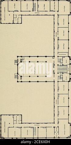 . Amerikanische Schule Gebäude Standards . HIGH SCHOOL IN BLUEFIELD, W. VA. Wilbur T. Mills, Architekt Columbus, Ohio. 276. w AJ o 3 J O o +j 1-5 .0 en T3 , w -M 0? 1 CO. 0 PQ I & &LT; 0 ? 1 O m 0 Si B 1 &lt;ISI £ g Hoh 0m c ti U &lt; H 5 W Q CO £ -(-» &lt;d 3 j O 277 1 t t * r * f* Stockfoto