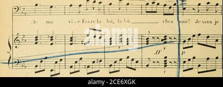 . Les noces de Jeannette; opéra-comique en un acte. Paroles de J. Barbier & M. Carré. Récitatifs (ad. Lib.) pour remplacer le Dialog . Stockfoto