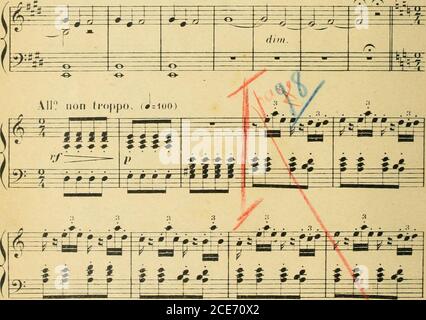 . Les noces de Jeannette; opéra-comique en un acte. Paroles de J. Barbier & M. Carré. Récitatifs (ad. Lib.) pour remplacer le Dialog . :t :f Stockfoto