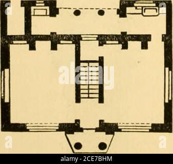 . Das Haus des Engländers, von der Hütte zum Herrenhaus. Ein praktischer Leitfaden für Mitglieder von Baugesellschaften, und alle daran interessiert, ein Haus auszuwählen oder zu bauen. Perspektivische Ansicht... Stockfoto